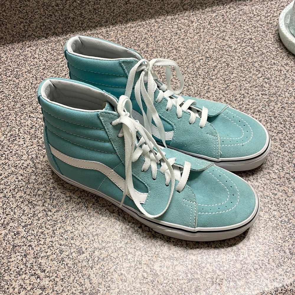 VANS aqua high tops size 9.5